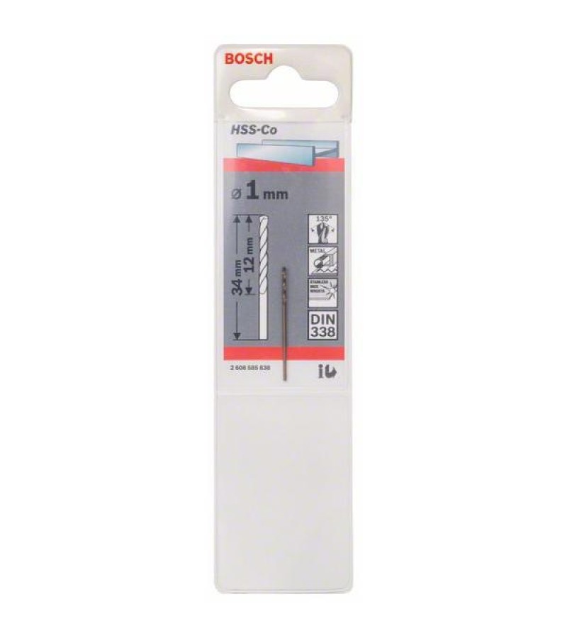 Iron drill 1 mm HSS-CO #2608585838 bitter. BOSCH