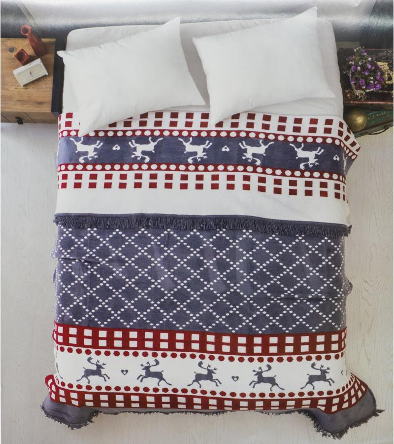 Чехол на двуспальную кровать VERA HOME CHRISTMAS горький ERTUNA TEXTIL
