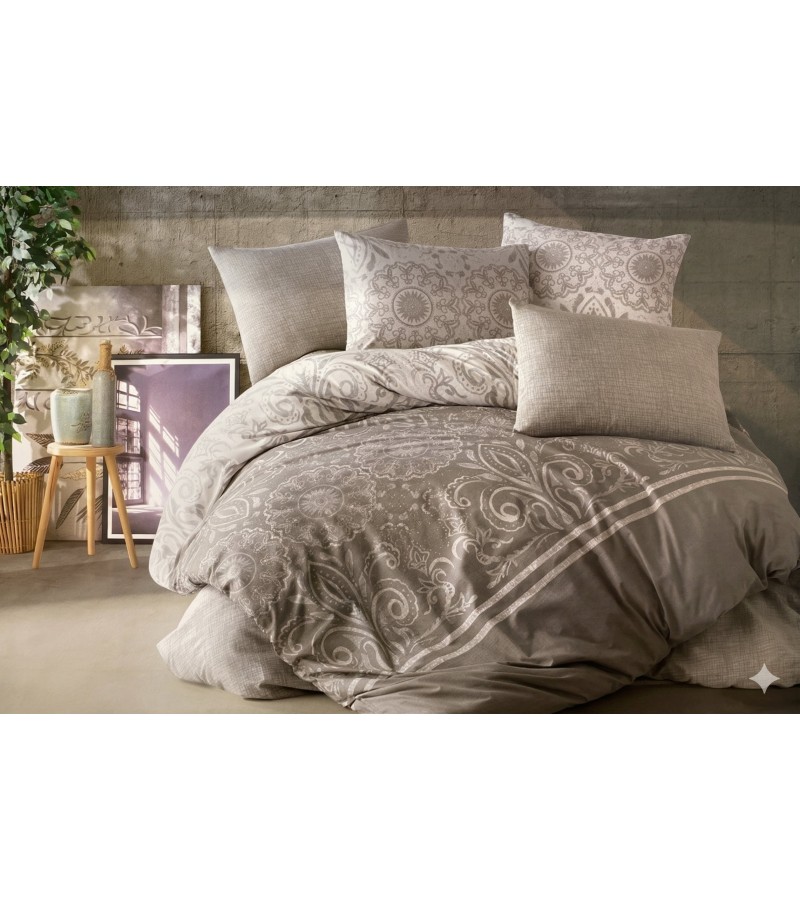 Комплект постельного белья односпальная кровать ЭДА #ЛАРИСА горький КОТОН