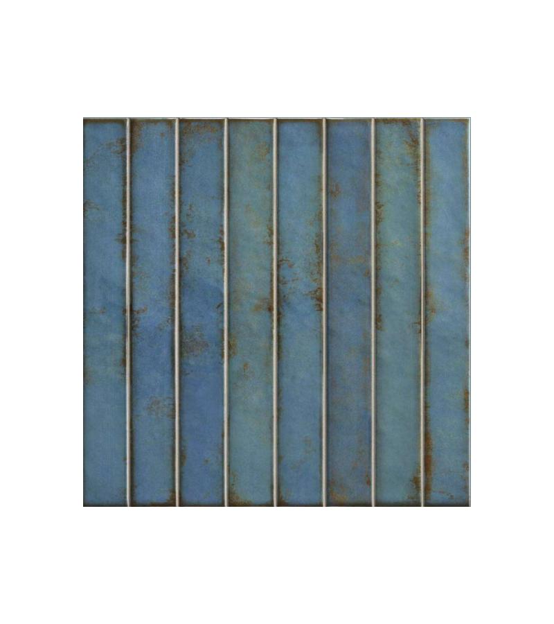 კერამ. ფილა   BRICK  RAKU TURQUOISE  35X35  LA  PLATERA   S.A.