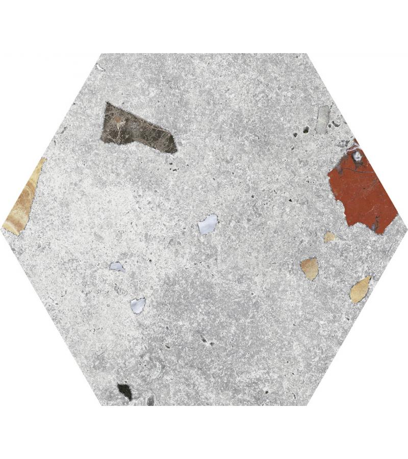 კერამ. ფილა HEX SONAR SILVER 22X25  CODICER