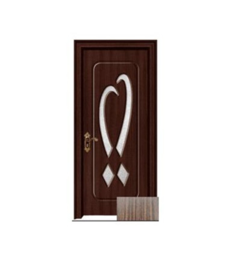 კარი მინით  KM-281 ზომა  215*75*4 ფერი  Walnut (7-5)