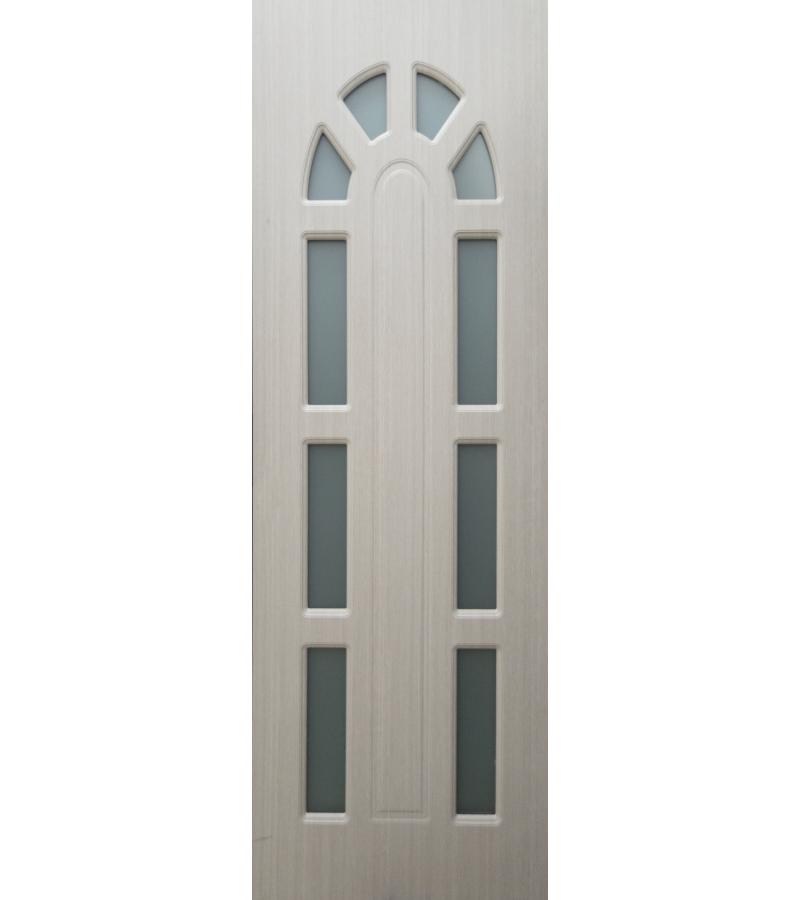 კარი მინით  KM-288 ზომა  215*75*4 ფერი  Pearl White (AKC-021)