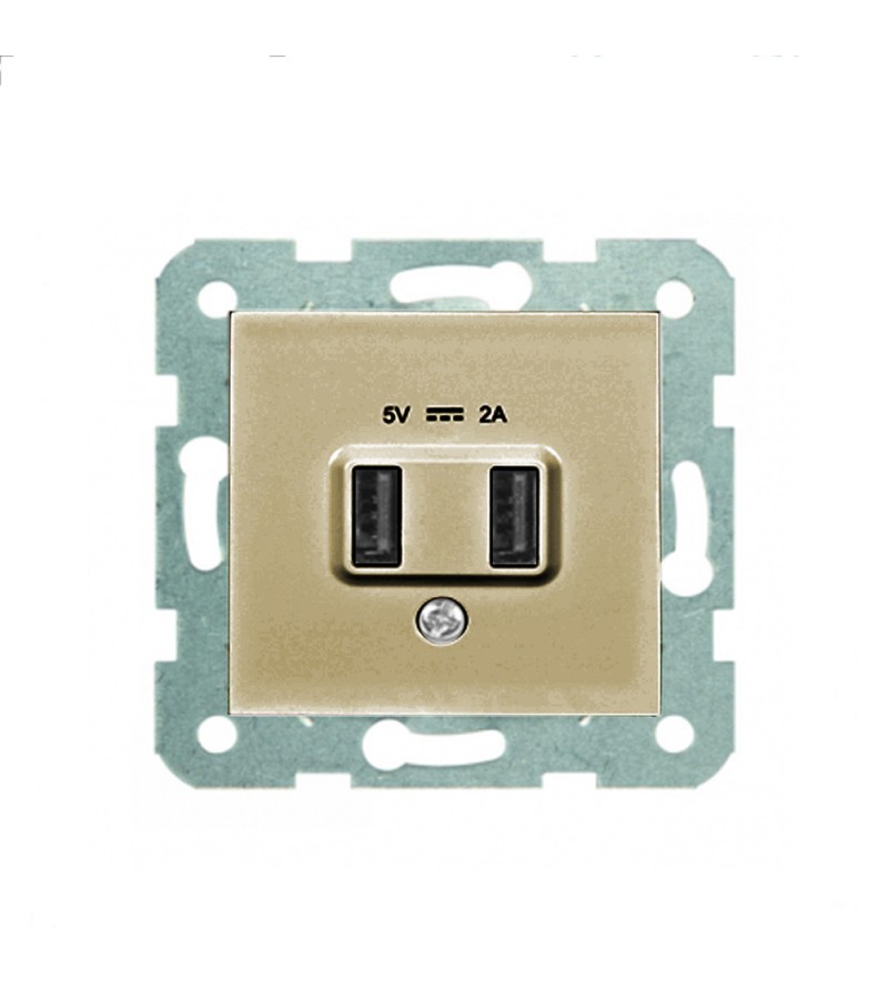 Розеточный механизм USB 5v-2a KARRE PLUS BRONZ WKTT02312BR-EU1 Panasonic