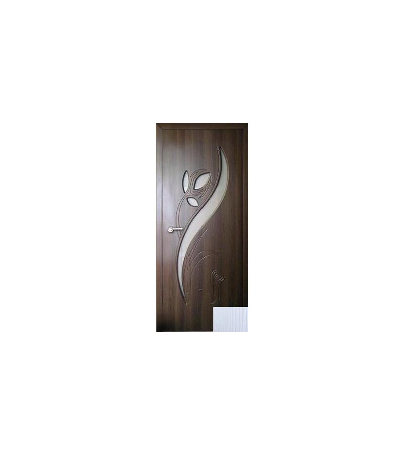 კარი მინით  NEW-02 ზომა  215*75*4 ფერი White Oak (AKC-021)