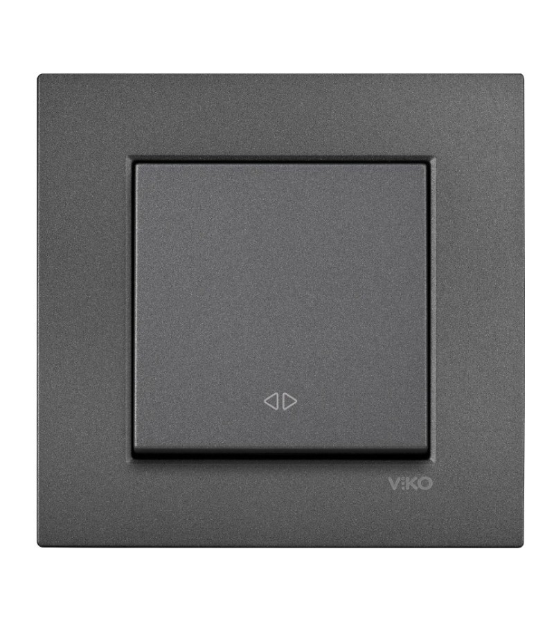 გადამრთველი VIKO Novella Fume პერმუტატორი  შავი  