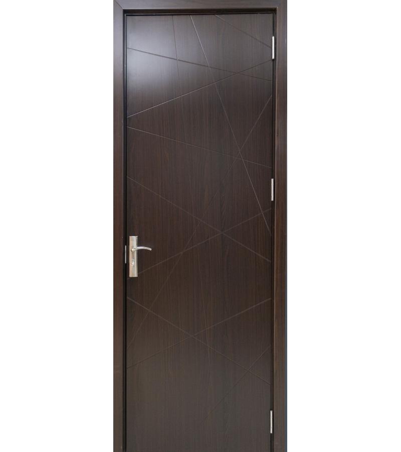 კარი  KM-343 ზომა  215*80*4 ფერი Walnut (7-5)