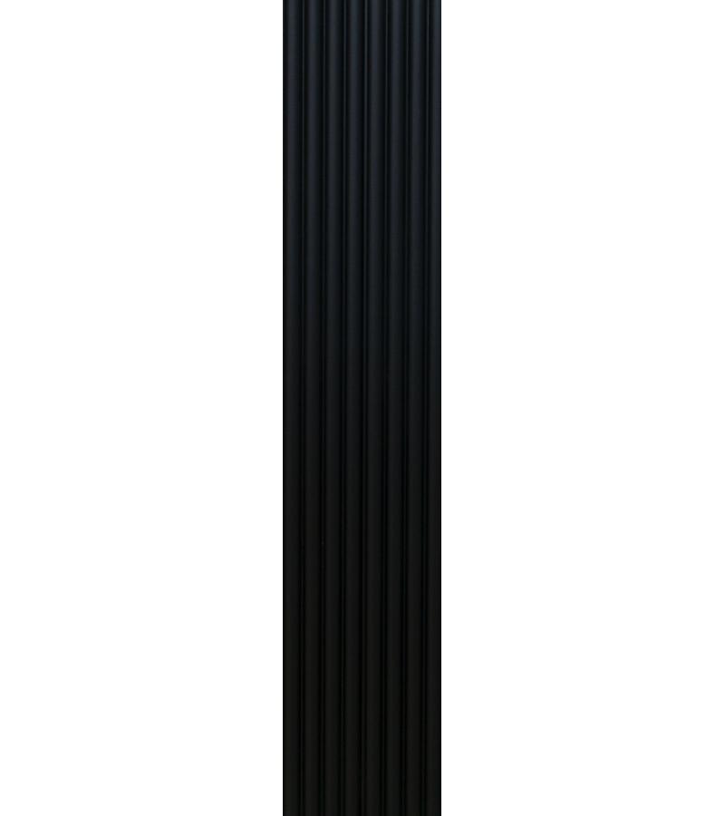 დეკორატიული პანელი  LB-2200/1  MDF 18*100*2800  MATT BLACK 310   მწარ.  AGT