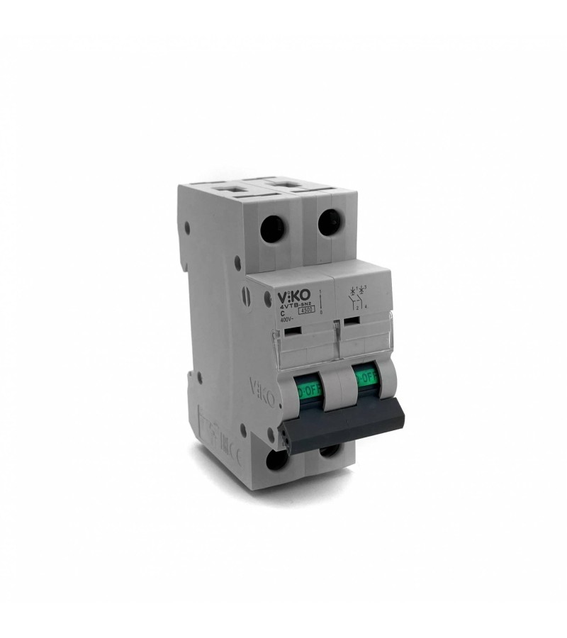 ელექტრო დამცველი  2*50A C  4,5 kA   4VTB-2C50  VIKO