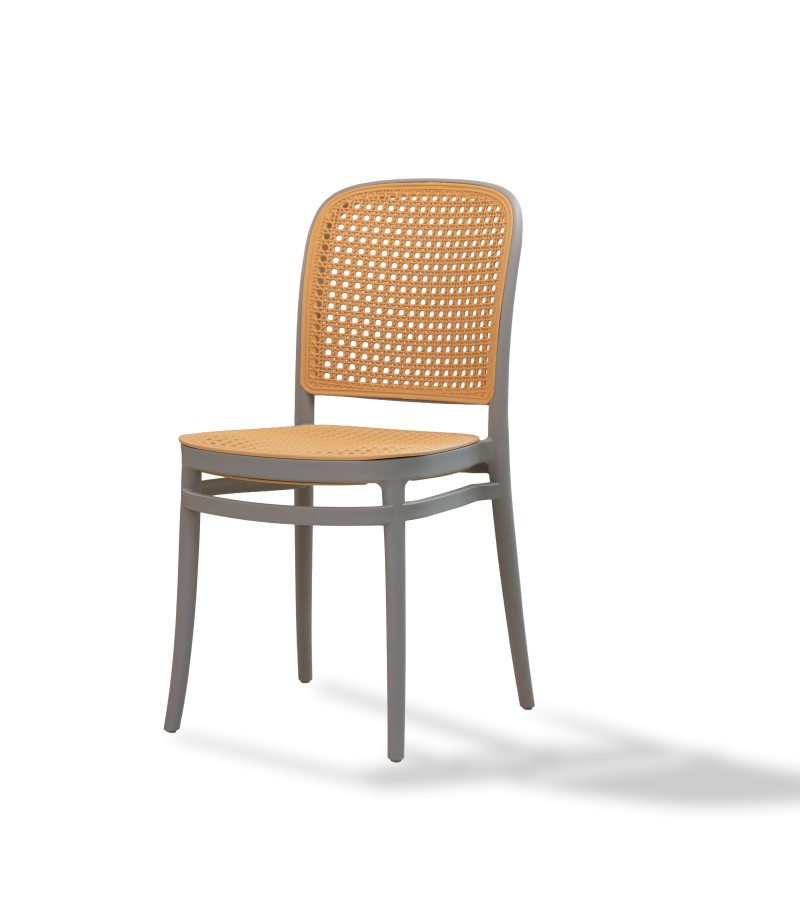 სკამი  DSM-ND-9002  ფერი: კრემისფერი/ თეთრი