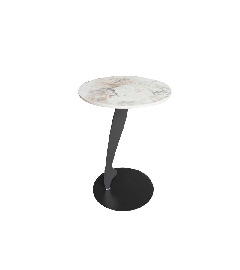 ჟურნალის მაგიდა  FSYX- FSYX-205J-GW  ზომა. Ø450*530  ფერი: GRAY/ WHITE