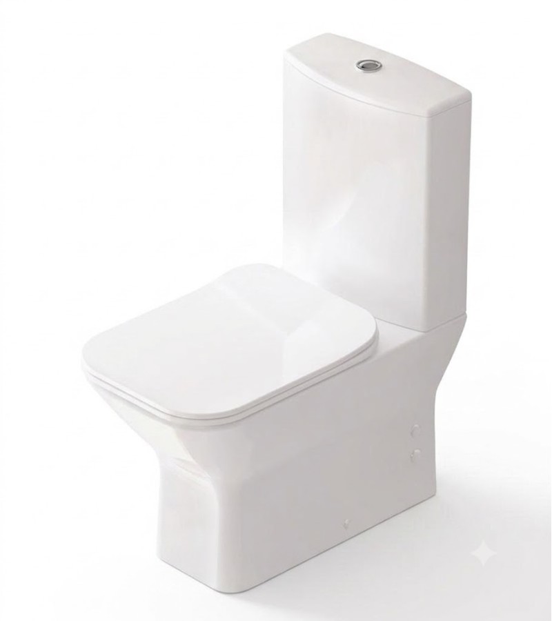 WC with tank NOVA white, lid Duroplast, 2 mechanisms IDEVIT