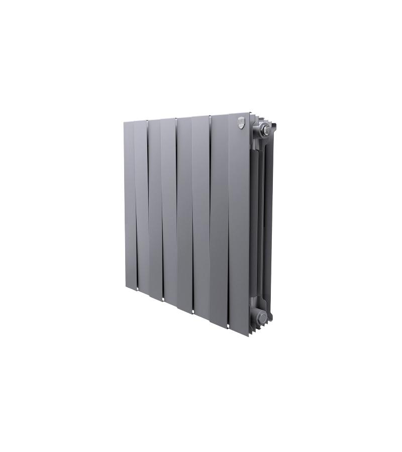 ალუმინის სექციური რადიატორი  PianoForte  500 / Silver Satin  50სმ    მწარ. Royal Thermo