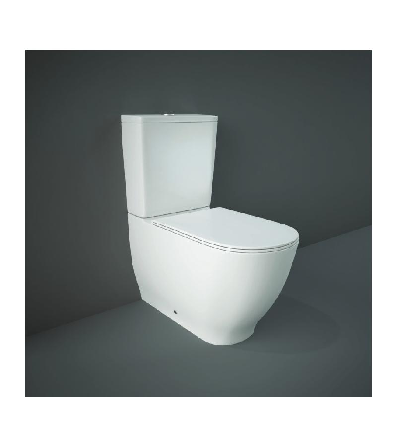 უნიტაზი ავზით   MOON HARMON თეთრი, მექან, სახურ. #YFG108C   RAK CERAMICS