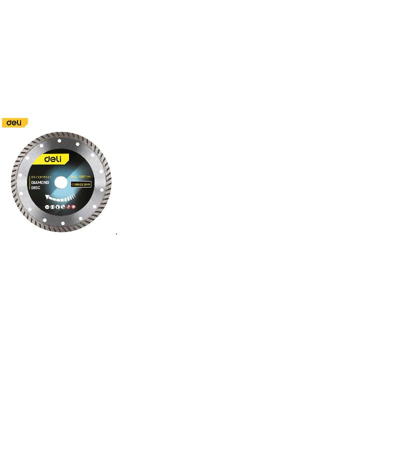 ალმასის საჭრელი დისკი  180*22,2 mm  DH-CQP180-E1    მწარ.  deli 