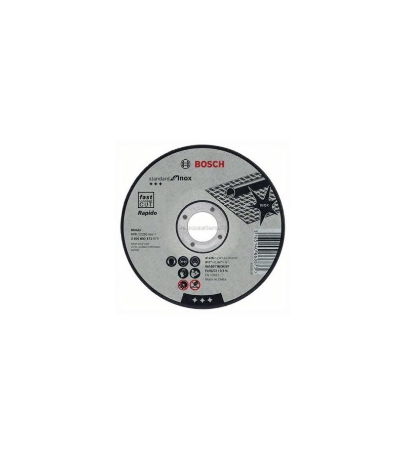 რკინის საჭრელი დისკი  125x1x22.23mm   #2608603171    მწარ. BOSCH