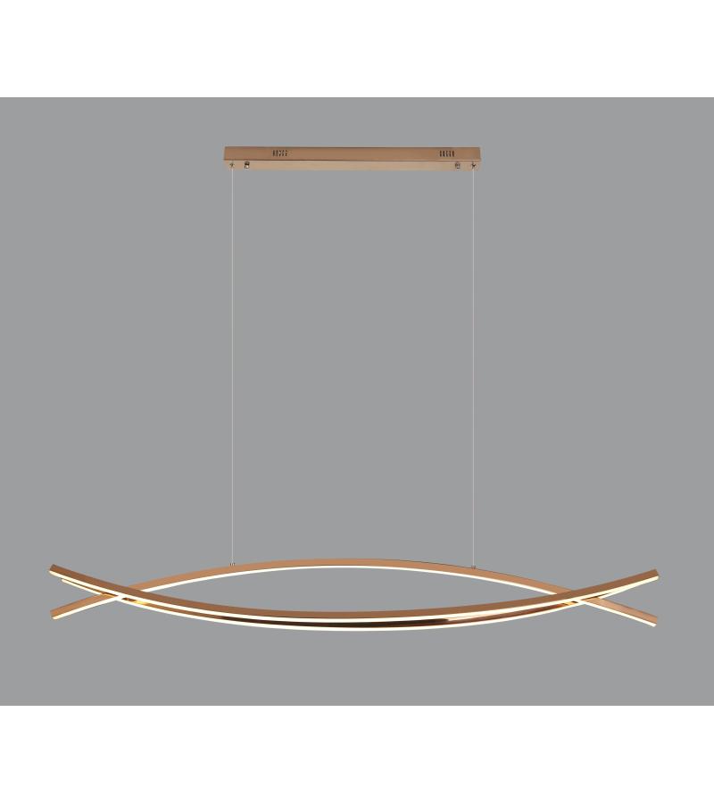 ჭაღი  LED   GZMK-D230422-L1200  ფერი. ROSE GOLD