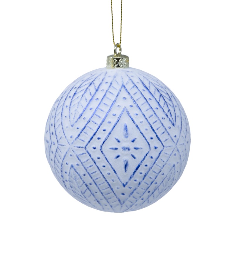 საახალწლო სათამაშო   ბურთულა  2ც  10 სმ  LILI-A2-16008W+B10