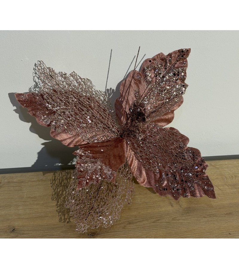 საახალწლო აქსესუარი  ყვავილი  LILI-TJ22-339  27 სმ