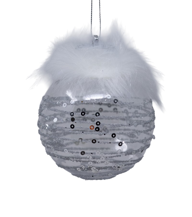 Новогодний шар-игрушка 2 шт 10 см LILI-A2-12509B10