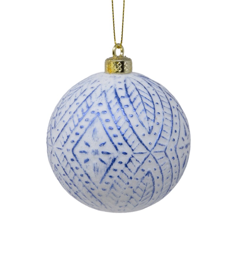 საახალწლო სათამაშო   ბურთულა  3ც  8 სმ  LILI-A2-16008W+B8