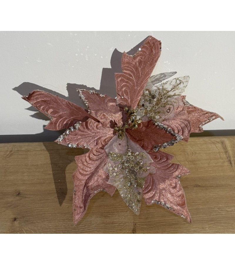 საახალწლო აქსესუარი  ყვავილი  LILI-ZXY-2344  30 სმ