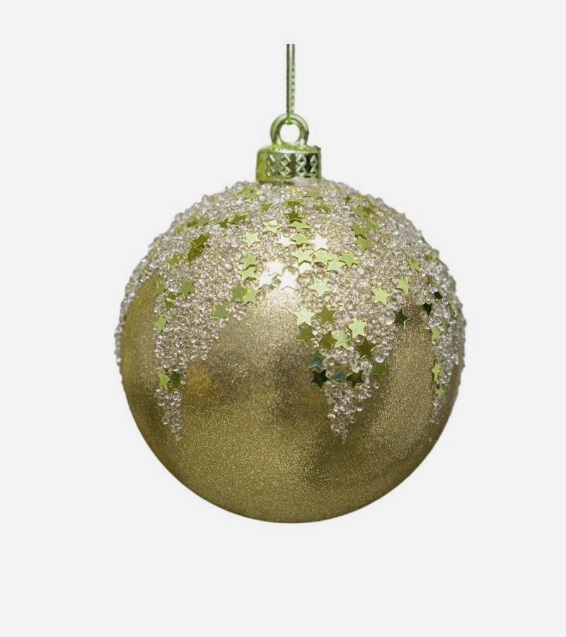 Новогодний шар-игрушка 3 шт 8 см LILI-A2-11020G8-A1