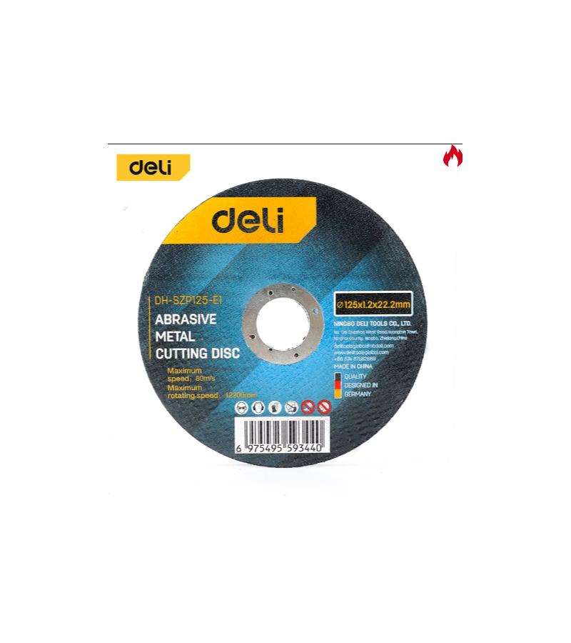 ლითონის საჭრელი დისკი  125*1.2*22,2 mm  DH-SZP125-E1    მწარ.  deli 