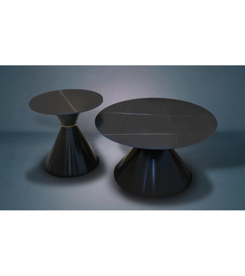 ჟურნალის მაგიდა  FSAH-2301-2 ზომა: 80*80 x 50*50  ფერი: შავი
