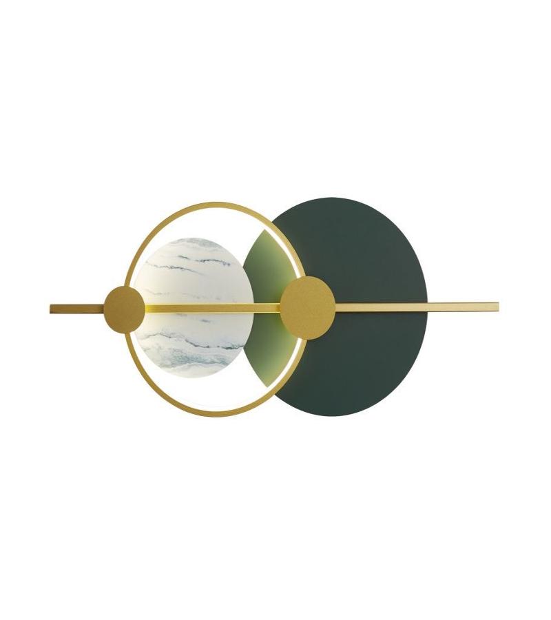 კედლის სანათი  GZLB-9003/650 W25  ზომა: 650*280  ფერი : GREEN/GOLD/GREY