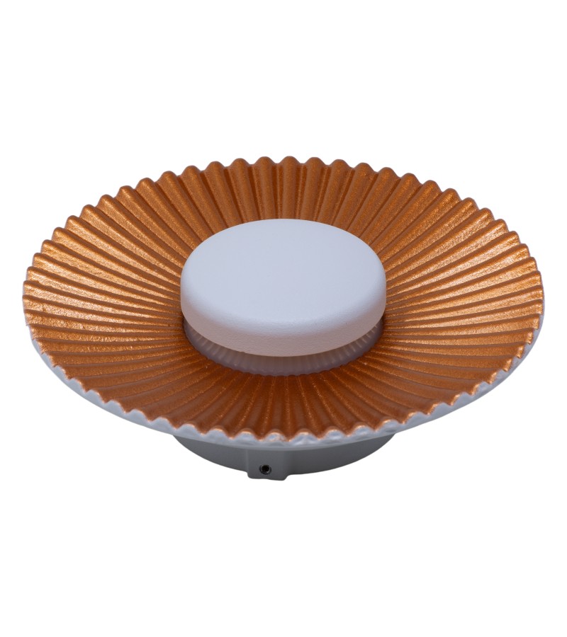 კედლის სანათი  LED  GZLX-X922  12W  4000K  ( IP65 )  ფერი. GOLD - WHITE