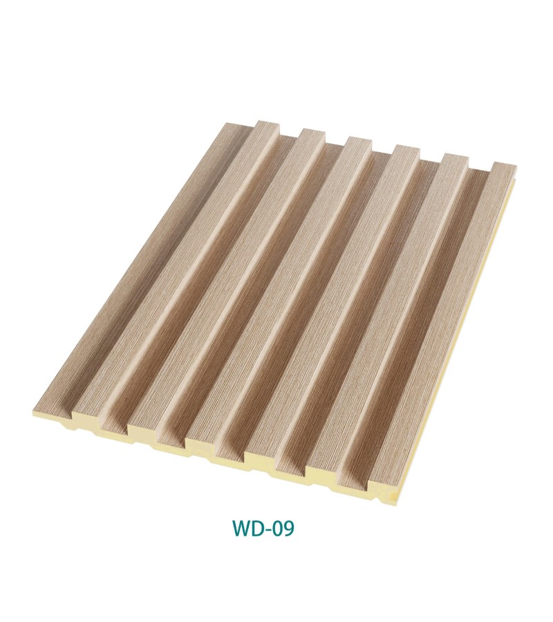 დეკორატიული პანელი  130 FLUTE SOILD  PVC 130*2900  WD-09