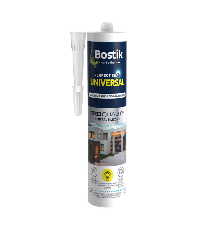 სილიკონი უნივერსალი UNIVERSAL SILICONE გამჭირვალე 300 გრ  BOSTIK