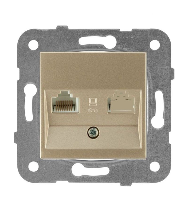 როზეტი 1-ნი კომპიუტ Tekli Data  LINNERA LIFE BRONZ 90406032 Panasonic