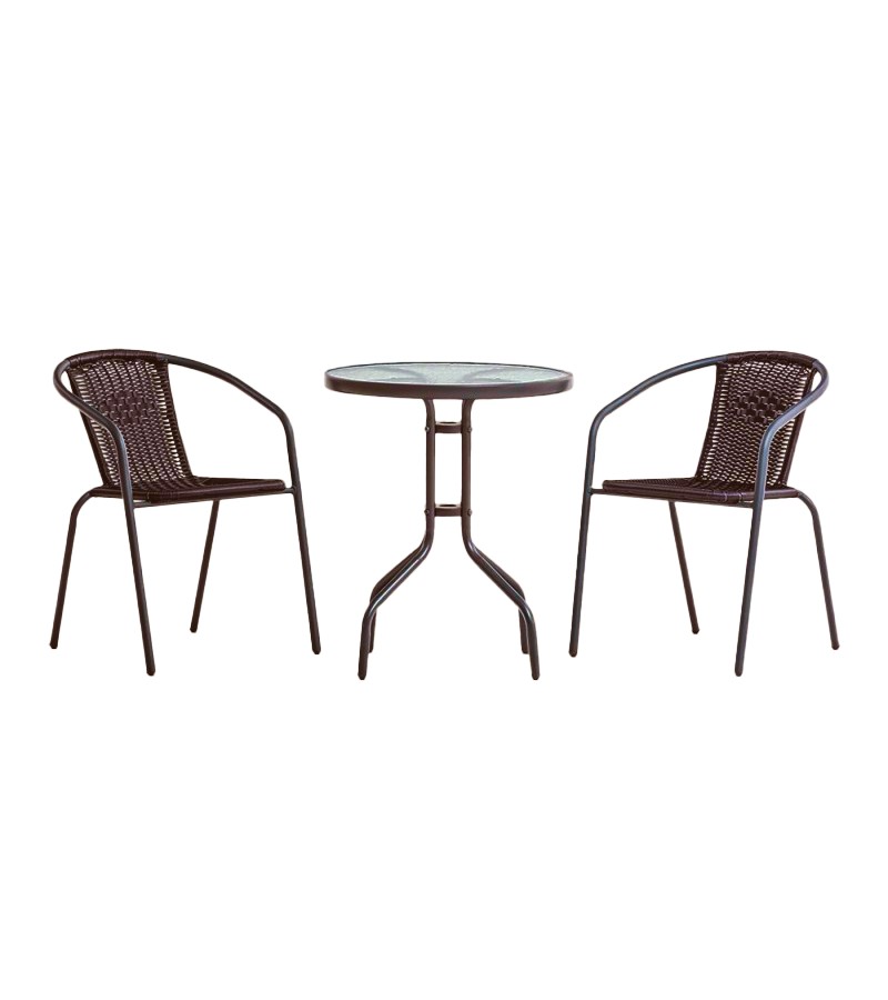 Table with 2 chairs (FS1027-6T + FC1027)