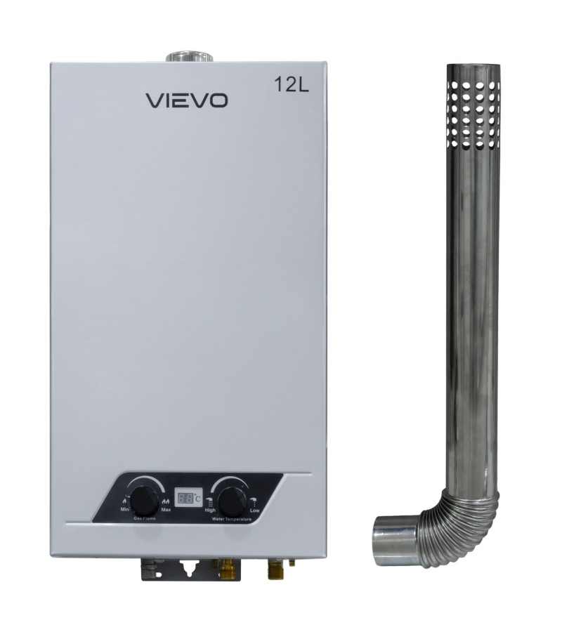 Газовая колонка OX-JSQ-003F 12л. Турбо Тип (белый) + трубочный биттер. ВЬЕВО