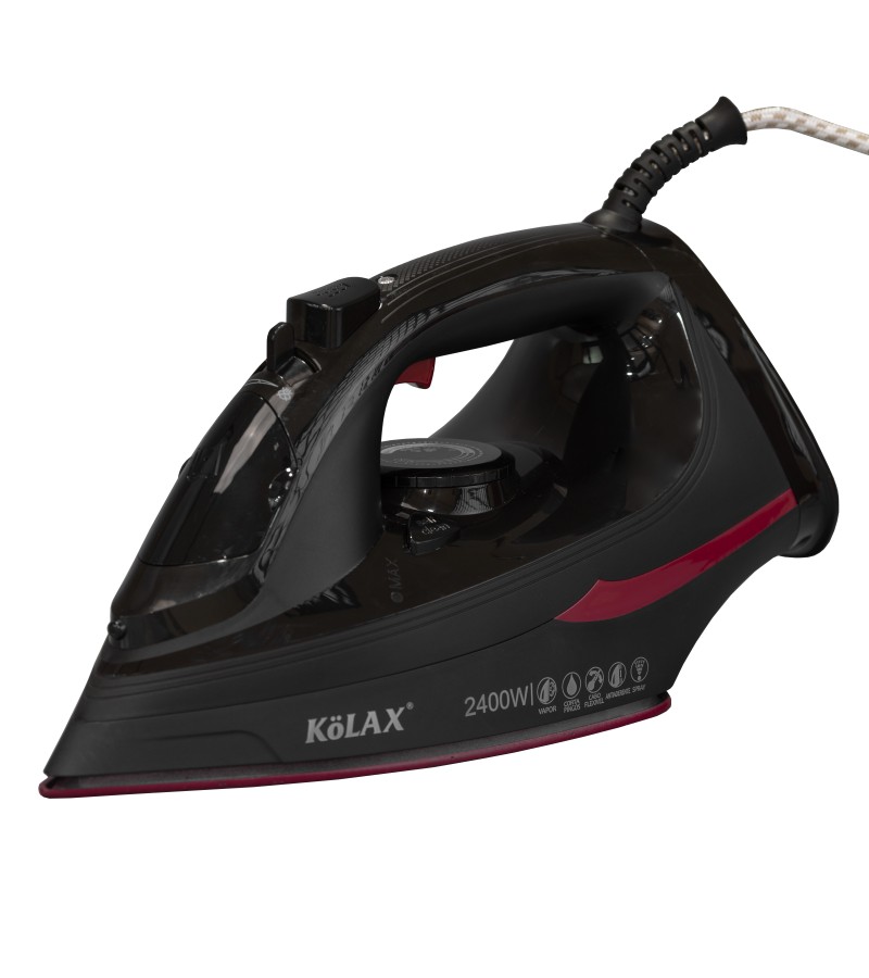 უთო ელექტრო  KOLAX-822463  2400W   ფერი:BLACK