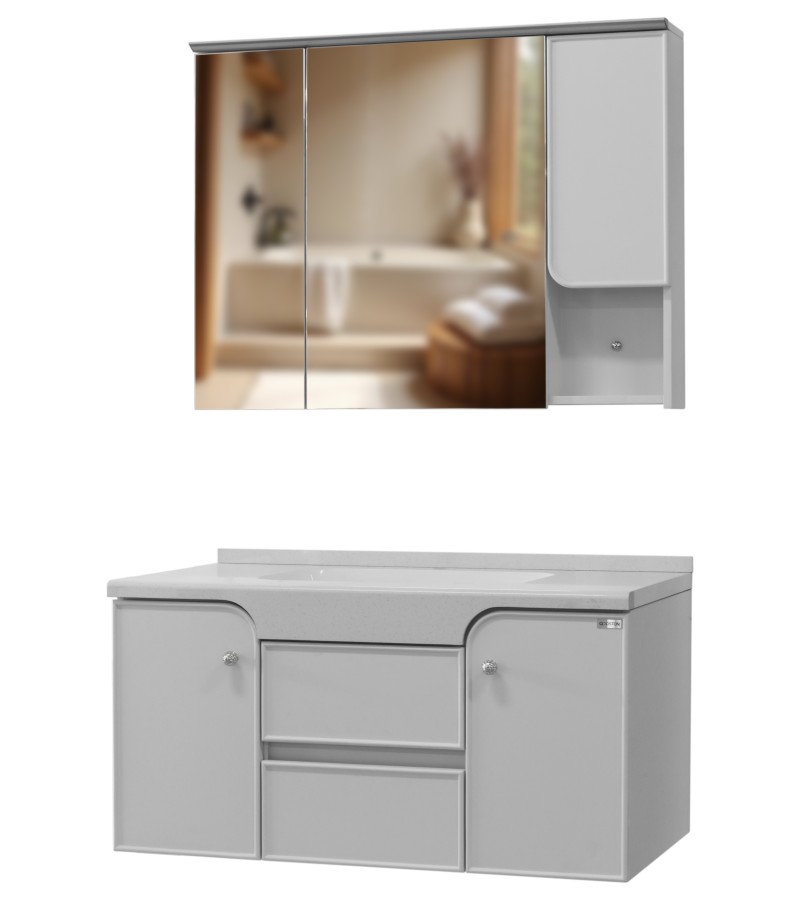 Bathroom furniture with mirror 100 cm A813-100 dark. GDOSTON