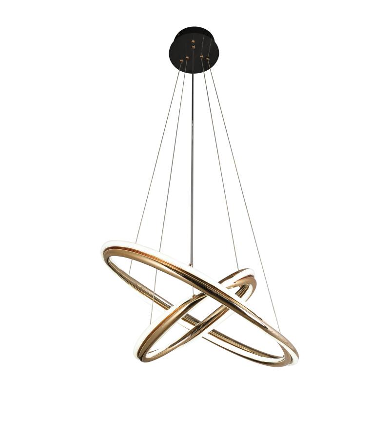 ჭაღი LED   GZCG-CG80003/60+40 116W   ფერი: french gold (4000K) 