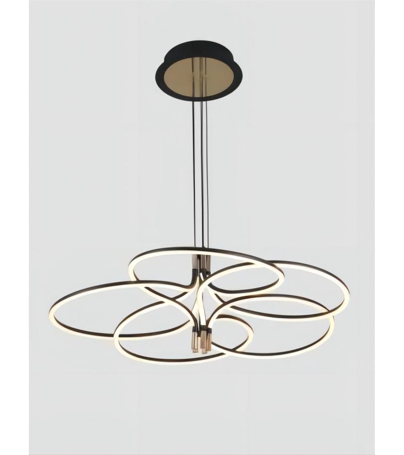 ჭაღი LED   GZCG-5666/5 135W   ფერი: french gold (4000K) 