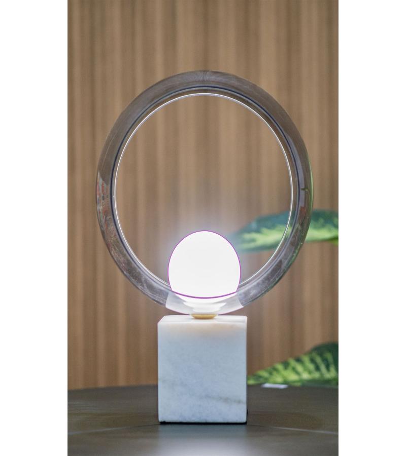 Table lamp #GZZKS-T-7092 MARBLE/IRON/GLASS White