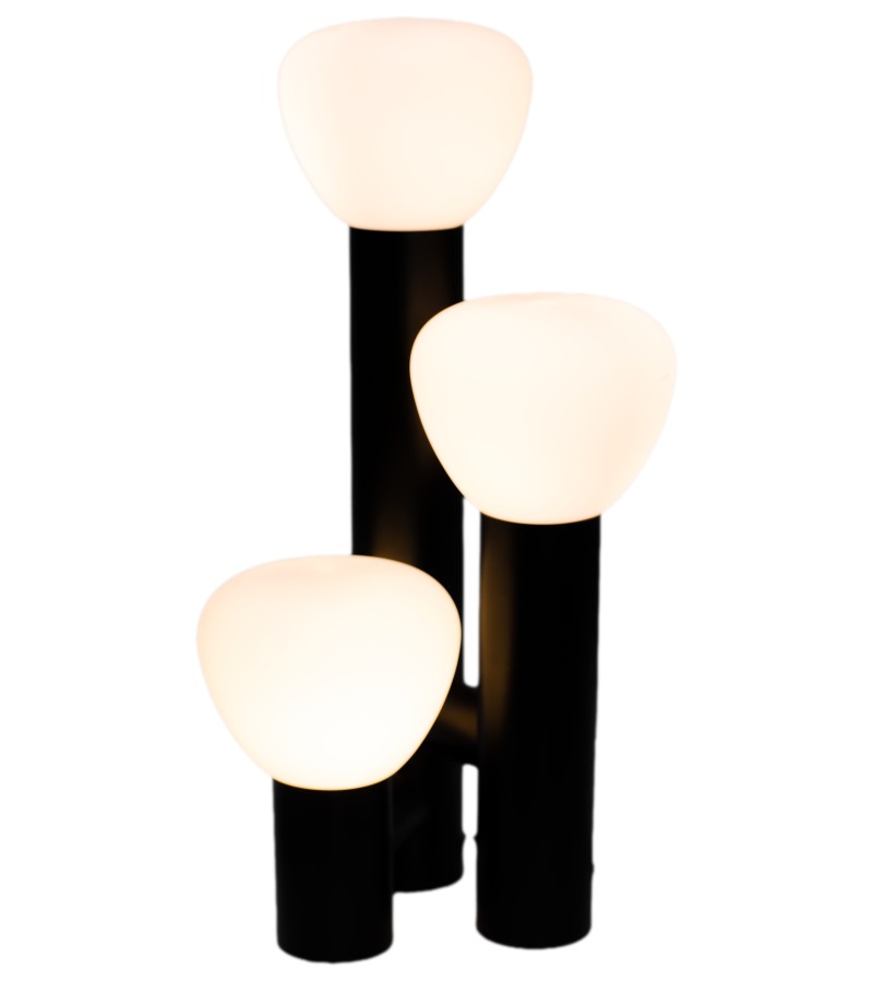 მაგიდის სანათი  GZZKS-F-7101-4  ზომა:D250*420  ფერი: BLACK