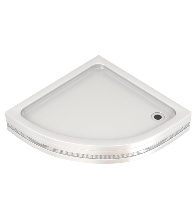 პლასტ. საშხაპის ძირი ოვალური  ORBIT OVAL SHOWER  90*90*16.5   მწარ: SANICA