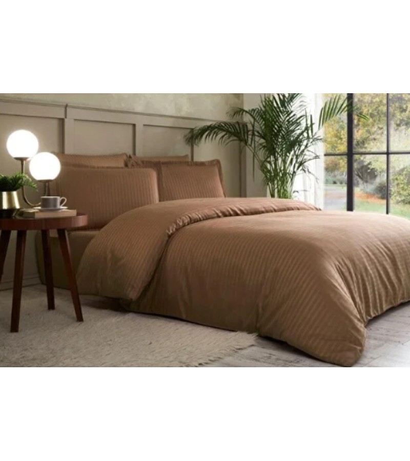 Комплект постельного белья ЛИНИЯ 1-ст. Цвет КАХВЕ горький. ОЗДИЛЕК