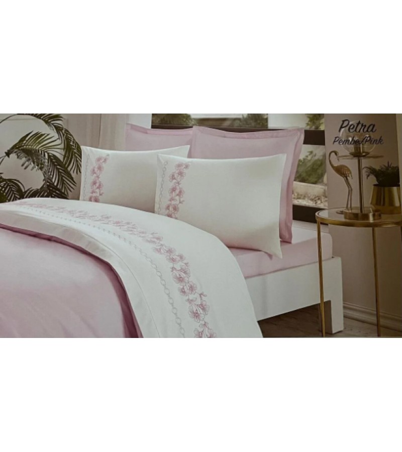 თეთრეულის ნაკრები  BOUTIQUE   2-საწ. ფერი PEMBE  მწარ. OZDILEK