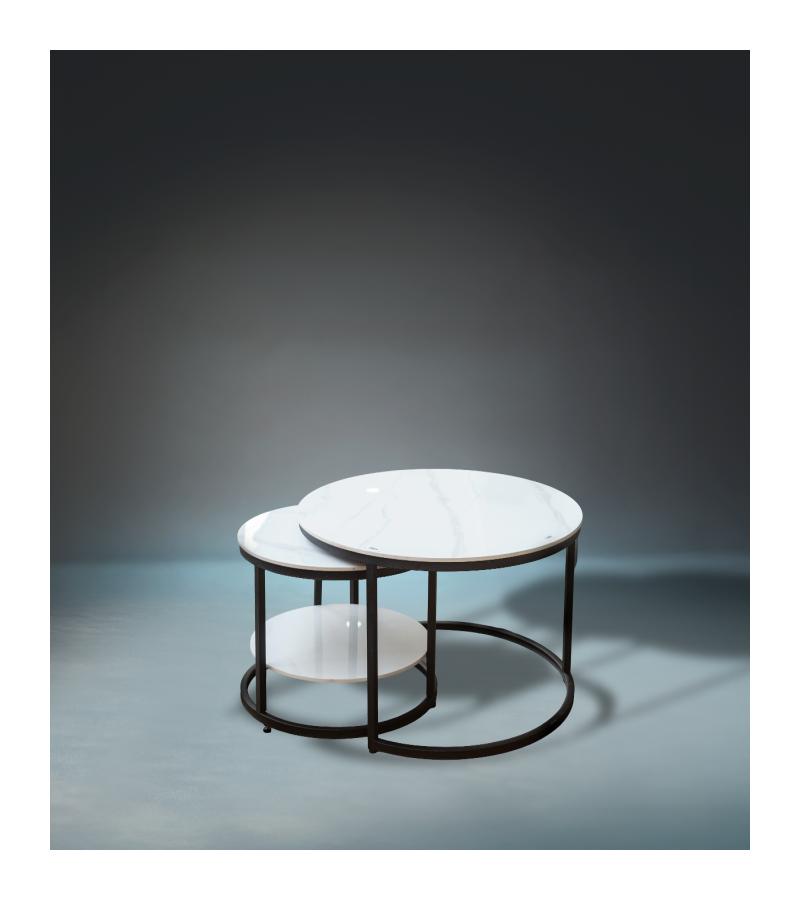 ჟურნალის მაგიდა  კომპ. (2ც)  FSZD-682-1 #-WB  ფერი: WHITE