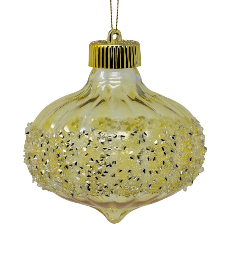 Новогодняя игрушка шар 2 шт 10 см LILI24-A24-10011G10