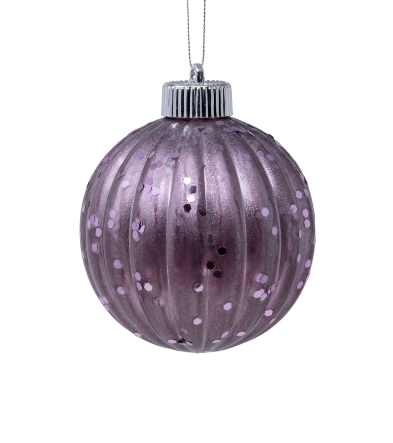 Новогодняя игрушка шар 2 шт 10 см LILI24-A24-10029LP10