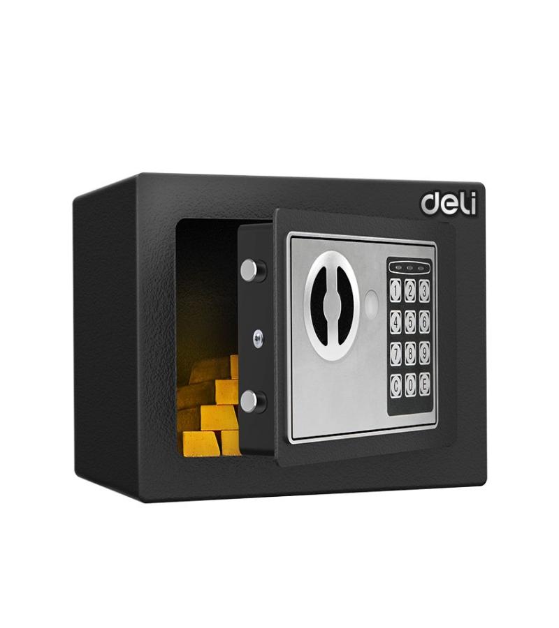 სეიფი  T510  ზომა. 17*23*17 სმ   BLACK   მწარ. deli
