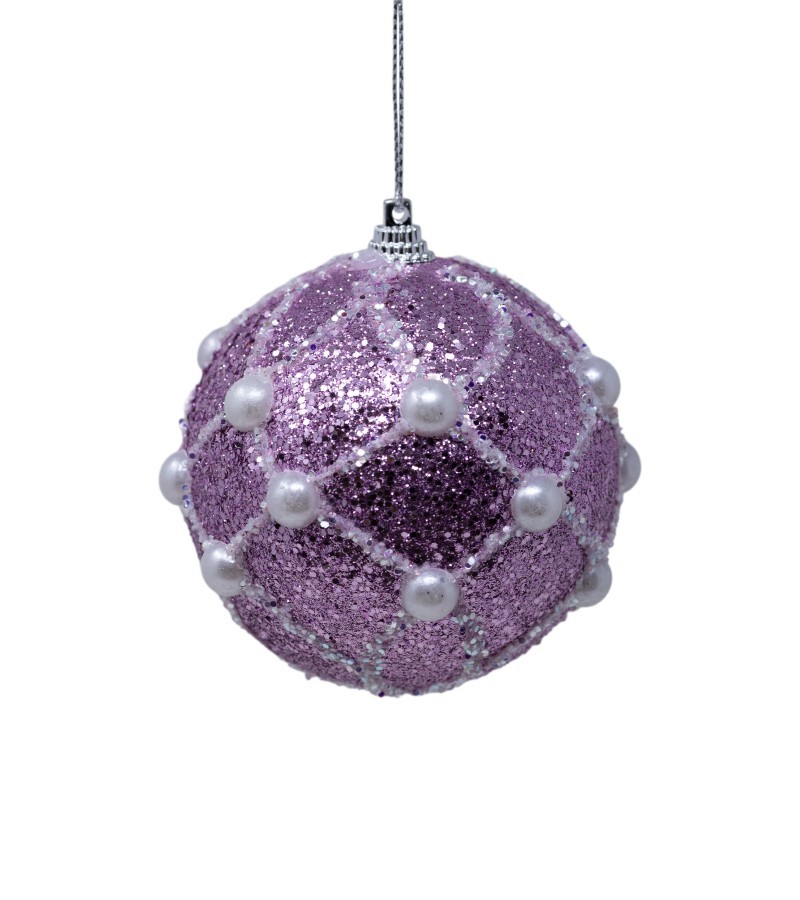 საახალწლო სათამაშო   ბურთულა 2ც 10 სმ  LILI24-A9-30100LP+W10 